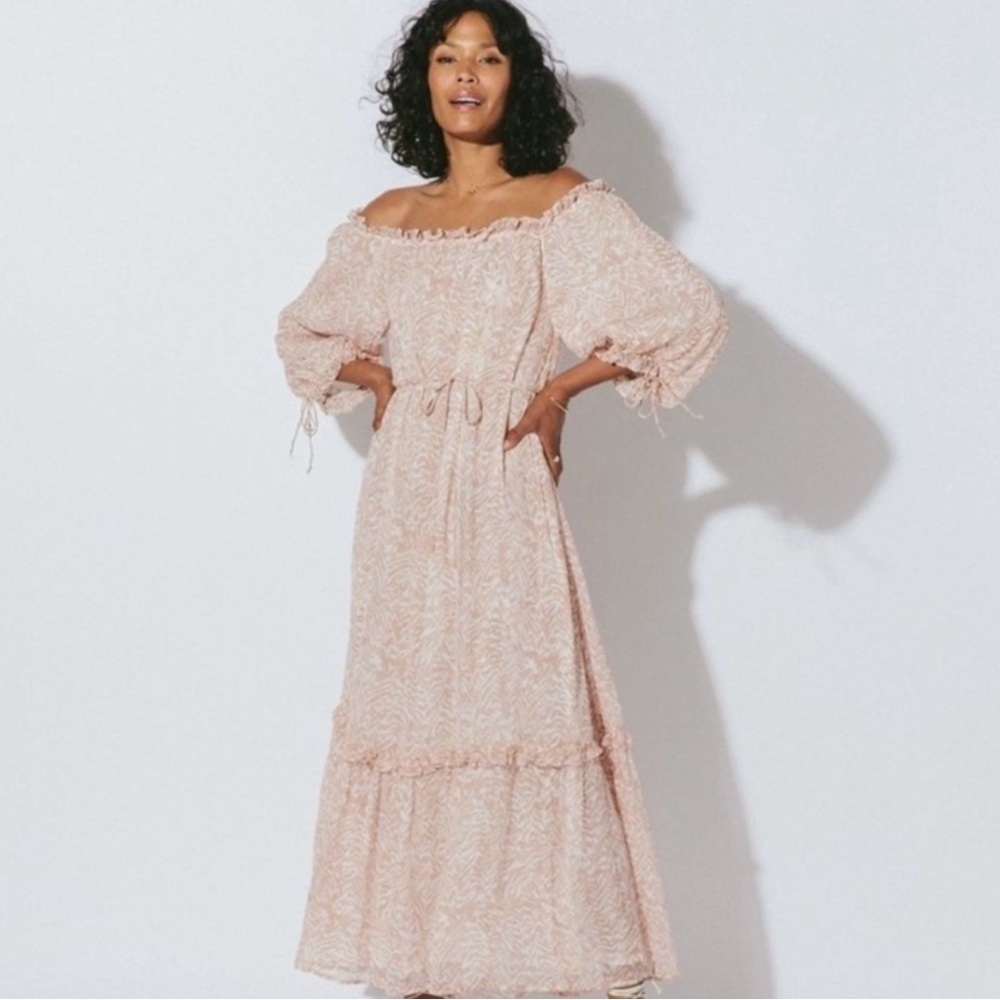 Cleobella Saige Ankle Blush Maxi Dress